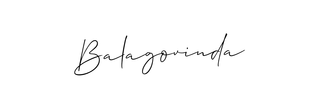 It looks lik you need a new signature style for name Balagovinda. Design unique handwritten (Allison_Script) signature with our free signature maker in just a few clicks. Balagovinda signature style 2 images and pictures png