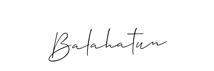 How to Draw Balahatun signature style? Allison_Script is a latest design signature styles for name Balahatun. Balahatun signature style 2 images and pictures png