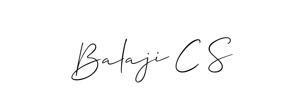 Make a beautiful signature design for name Balaji C S. With this signature (Allison_Script) style, you can create a handwritten signature for free. Balaji C S signature style 2 images and pictures png