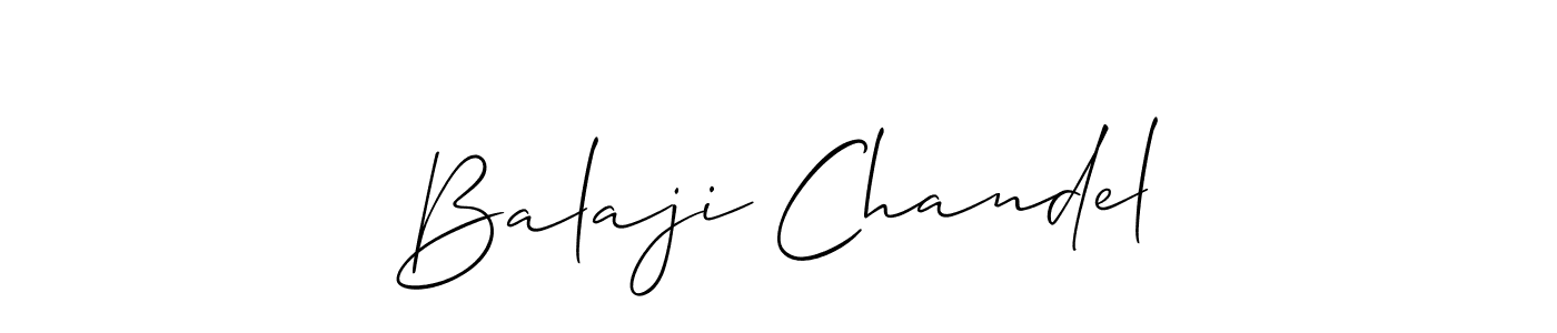 It looks lik you need a new signature style for name Balaji Chandel. Design unique handwritten (Allison_Script) signature with our free signature maker in just a few clicks. Balaji Chandel signature style 2 images and pictures png