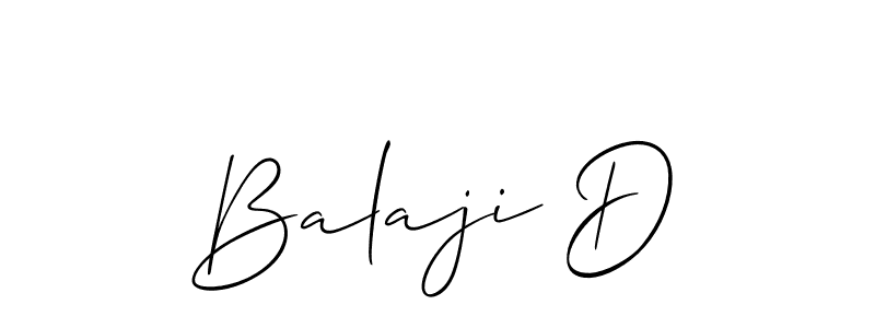 Also You can easily find your signature by using the search form. We will create Balaji D name handwritten signature images for you free of cost using Allison_Script sign style. Balaji D signature style 2 images and pictures png