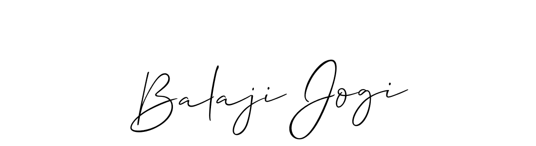 Create a beautiful signature design for name Balaji Jogi. With this signature (Allison_Script) fonts, you can make a handwritten signature for free. Balaji Jogi signature style 2 images and pictures png