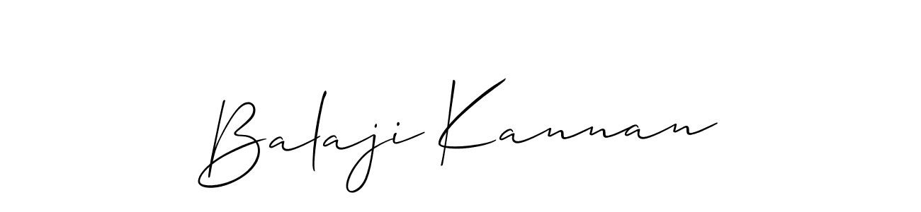 Design your own signature with our free online signature maker. With this signature software, you can create a handwritten (Allison_Script) signature for name Balaji Kannan. Balaji Kannan signature style 2 images and pictures png