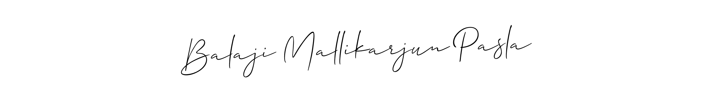 Make a beautiful signature design for name Balaji Mallikarjun Pasla. Use this online signature maker to create a handwritten signature for free. Balaji Mallikarjun Pasla signature style 2 images and pictures png