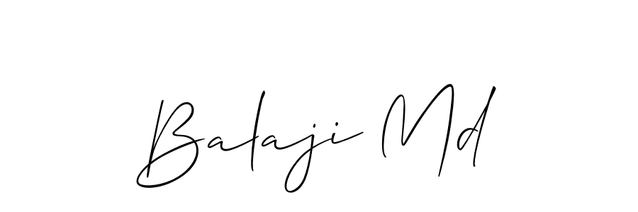 Also we have Balaji Md name is the best signature style. Create professional handwritten signature collection using Allison_Script autograph style. Balaji Md signature style 2 images and pictures png