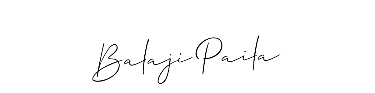 Best and Professional Signature Style for Balaji Paila. Allison_Script Best Signature Style Collection. Balaji Paila signature style 2 images and pictures png