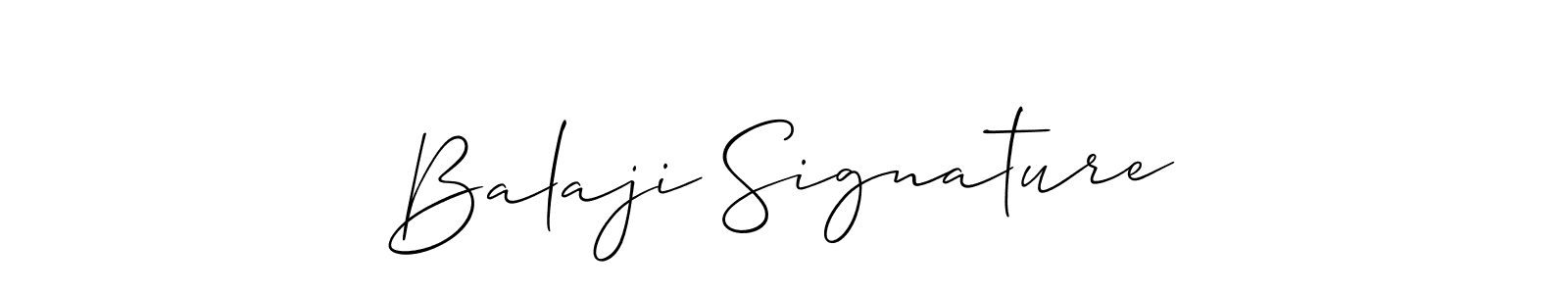 Create a beautiful signature design for name Balaji Signature. With this signature (Allison_Script) fonts, you can make a handwritten signature for free. Balaji Signature signature style 2 images and pictures png