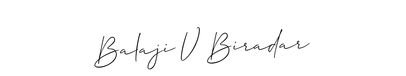 How to Draw Balaji V Biradar signature style? Allison_Script is a latest design signature styles for name Balaji V Biradar. Balaji V Biradar signature style 2 images and pictures png