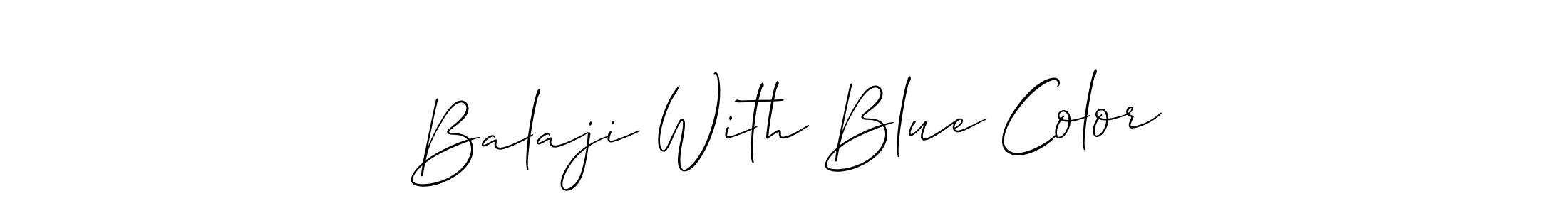 How to Draw Balaji With Blue Color signature style? Allison_Script is a latest design signature styles for name Balaji With Blue Color. Balaji With Blue Color signature style 2 images and pictures png