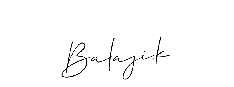 Balaji.k stylish signature style. Best Handwritten Sign (Allison_Script) for my name. Handwritten Signature Collection Ideas for my name Balaji.k. Balaji.k signature style 2 images and pictures png