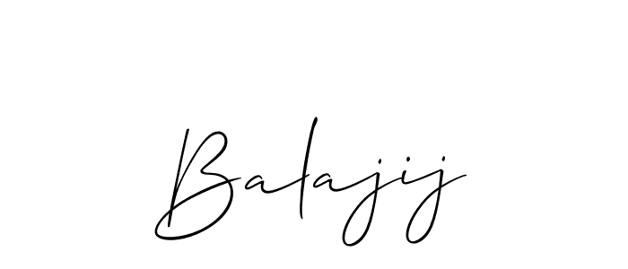 Also we have Balajij name is the best signature style. Create professional handwritten signature collection using Allison_Script autograph style. Balajij signature style 2 images and pictures png