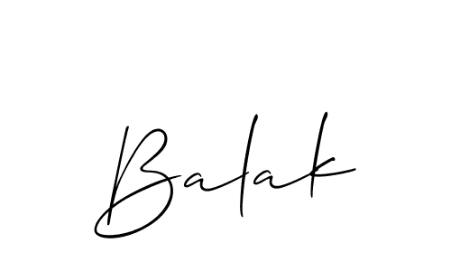 Make a beautiful signature design for name Balak. With this signature (Allison_Script) style, you can create a handwritten signature for free. Balak signature style 2 images and pictures png