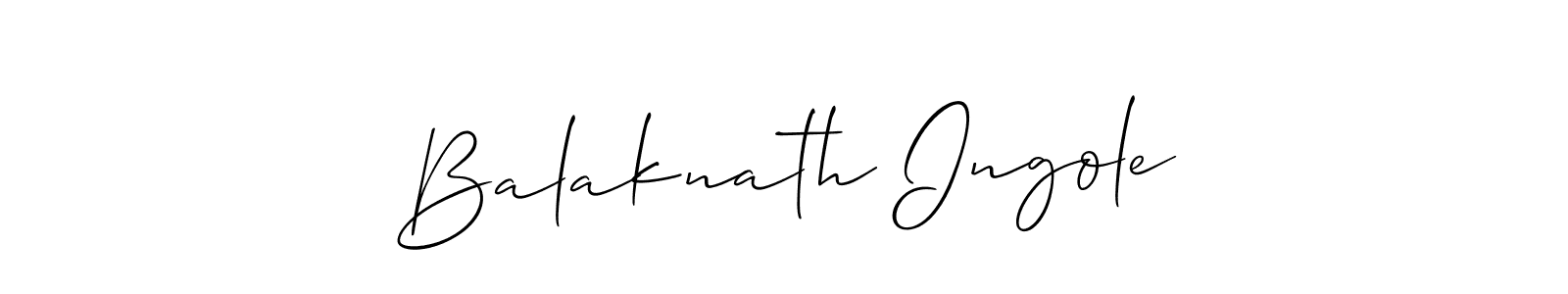 Make a beautiful signature design for name Balaknath Ingole. Use this online signature maker to create a handwritten signature for free. Balaknath Ingole signature style 2 images and pictures png