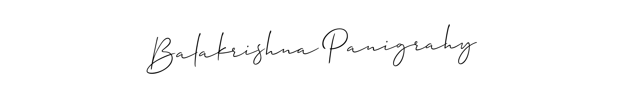 Use a signature maker to create a handwritten signature online. With this signature software, you can design (Allison_Script) your own signature for name Balakrishna Panigrahy. Balakrishna Panigrahy signature style 2 images and pictures png