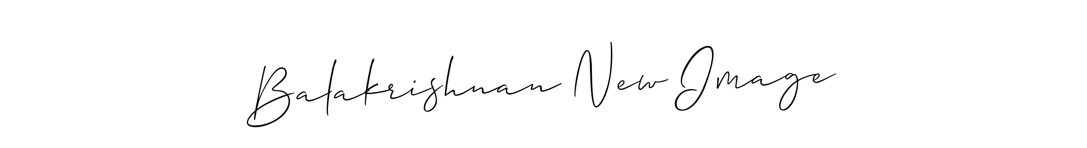 Make a beautiful signature design for name Balakrishnan New Image. With this signature (Allison_Script) style, you can create a handwritten signature for free. Balakrishnan New Image signature style 2 images and pictures png