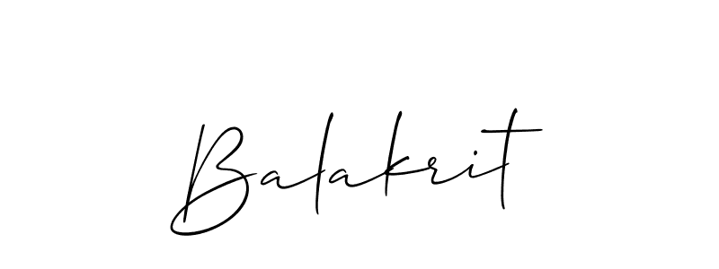 if you are searching for the best signature style for your name Balakrit. so please give up your signature search. here we have designed multiple signature styles  using Allison_Script. Balakrit signature style 2 images and pictures png