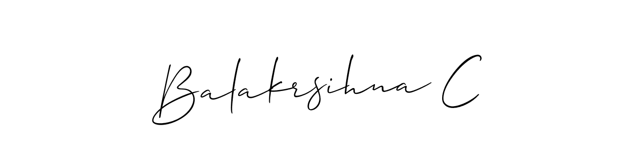 Best and Professional Signature Style for Balakrsihna C. Allison_Script Best Signature Style Collection. Balakrsihna C signature style 2 images and pictures png