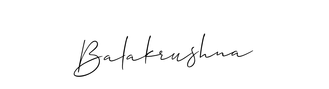 You should practise on your own different ways (Allison_Script) to write your name (Balakrushna) in signature. don't let someone else do it for you. Balakrushna signature style 2 images and pictures png
