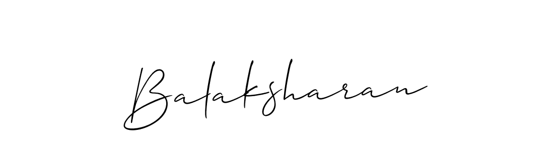 Balaksharan stylish signature style. Best Handwritten Sign (Allison_Script) for my name. Handwritten Signature Collection Ideas for my name Balaksharan. Balaksharan signature style 2 images and pictures png