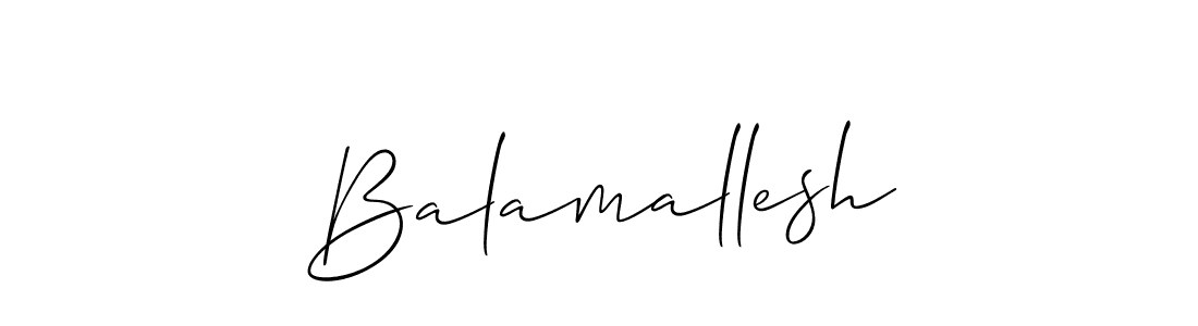 You can use this online signature creator to create a handwritten signature for the name Balamallesh. This is the best online autograph maker. Balamallesh signature style 2 images and pictures png