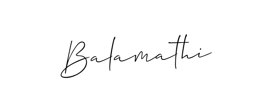 It looks lik you need a new signature style for name Balamathi. Design unique handwritten (Allison_Script) signature with our free signature maker in just a few clicks. Balamathi signature style 2 images and pictures png