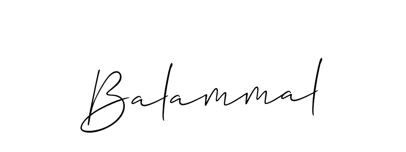 Also we have Balammal name is the best signature style. Create professional handwritten signature collection using Allison_Script autograph style. Balammal signature style 2 images and pictures png