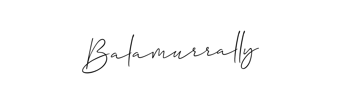 Allison_Script is a professional signature style that is perfect for those who want to add a touch of class to their signature. It is also a great choice for those who want to make their signature more unique. Get Balamurrally name to fancy signature for free. Balamurrally signature style 2 images and pictures png