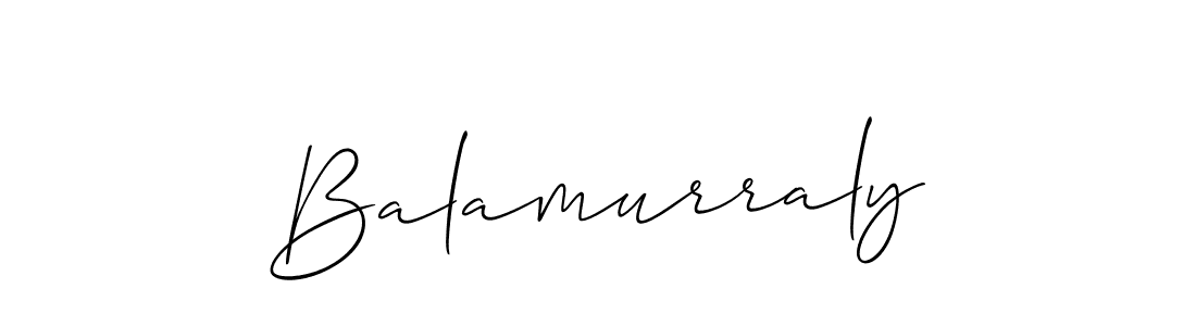 How to make Balamurraly name signature. Use Allison_Script style for creating short signs online. This is the latest handwritten sign. Balamurraly signature style 2 images and pictures png