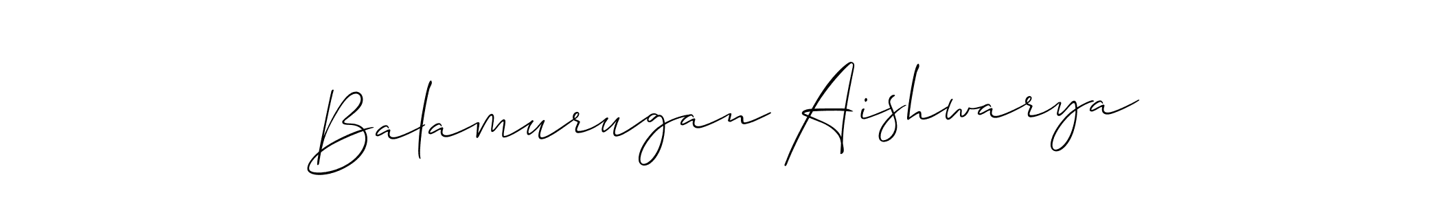 Make a short Balamurugan Aishwarya signature style. Manage your documents anywhere anytime using Allison_Script. Create and add eSignatures, submit forms, share and send files easily. Balamurugan Aishwarya signature style 2 images and pictures png