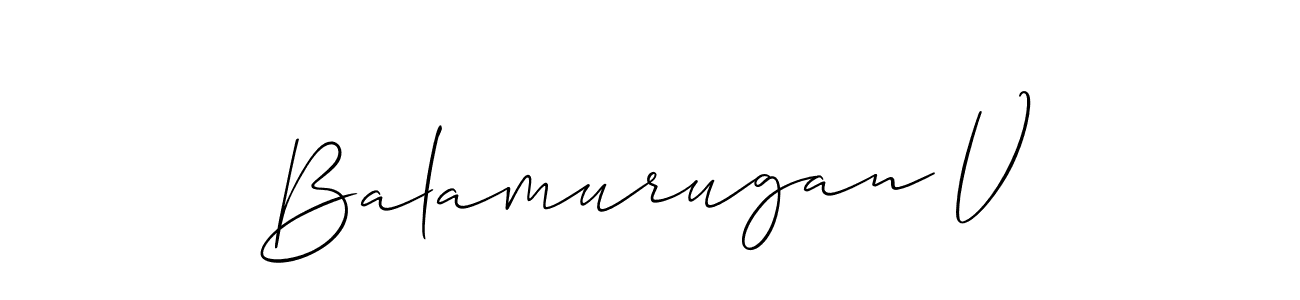 Make a beautiful signature design for name Balamurugan V. Use this online signature maker to create a handwritten signature for free. Balamurugan V signature style 2 images and pictures png