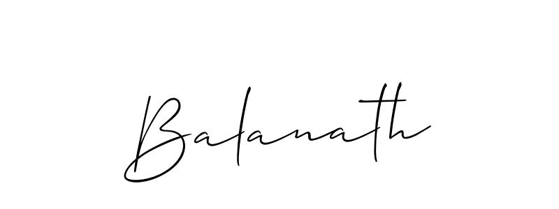 if you are searching for the best signature style for your name Balanath. so please give up your signature search. here we have designed multiple signature styles  using Allison_Script. Balanath signature style 2 images and pictures png