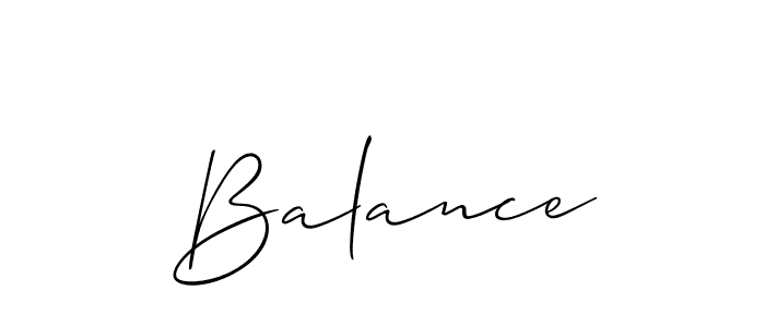 Create a beautiful signature design for name Balance. With this signature (Allison_Script) fonts, you can make a handwritten signature for free. Balance signature style 2 images and pictures png