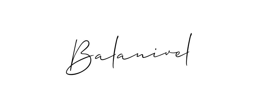 You should practise on your own different ways (Allison_Script) to write your name (Balanivel) in signature. don't let someone else do it for you. Balanivel signature style 2 images and pictures png