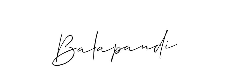 Also You can easily find your signature by using the search form. We will create Balapandi name handwritten signature images for you free of cost using Allison_Script sign style. Balapandi signature style 2 images and pictures png