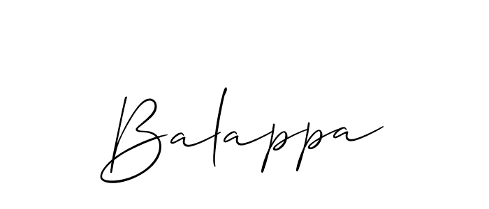 How to make Balappa signature? Allison_Script is a professional autograph style. Create handwritten signature for Balappa name. Balappa signature style 2 images and pictures png