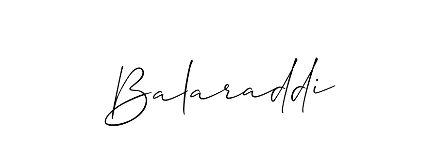 Create a beautiful signature design for name Balaraddi. With this signature (Allison_Script) fonts, you can make a handwritten signature for free. Balaraddi signature style 2 images and pictures png