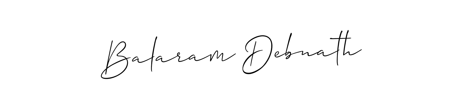 Make a beautiful signature design for name Balaram Debnath. With this signature (Allison_Script) style, you can create a handwritten signature for free. Balaram Debnath signature style 2 images and pictures png