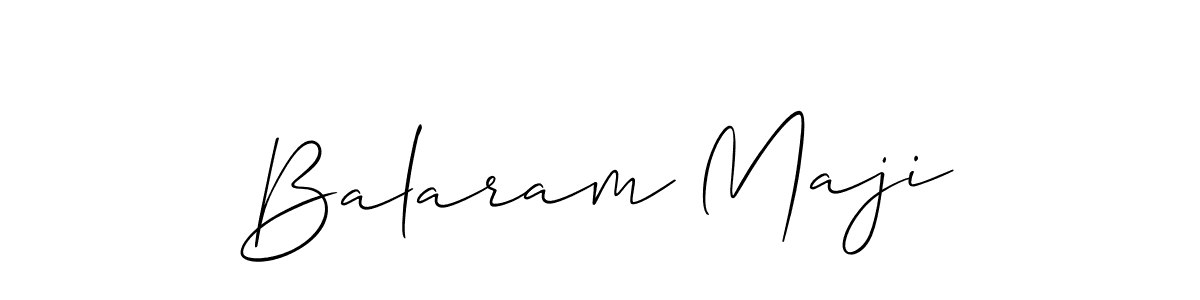 How to make Balaram Maji name signature. Use Allison_Script style for creating short signs online. This is the latest handwritten sign. Balaram Maji signature style 2 images and pictures png