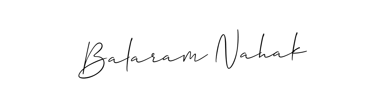 How to Draw Balaram Nahak signature style? Allison_Script is a latest design signature styles for name Balaram Nahak. Balaram Nahak signature style 2 images and pictures png