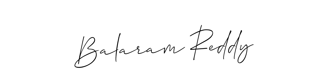 Make a beautiful signature design for name Balaram Reddy. With this signature (Allison_Script) style, you can create a handwritten signature for free. Balaram Reddy signature style 2 images and pictures png