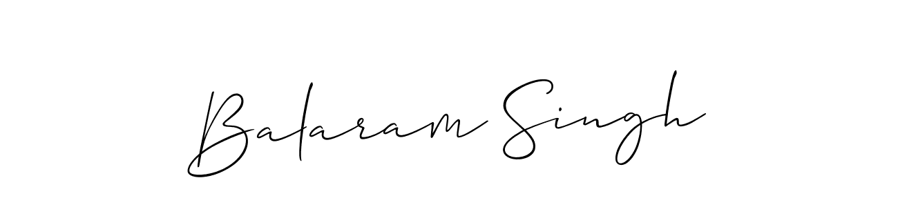 Create a beautiful signature design for name Balaram Singh. With this signature (Allison_Script) fonts, you can make a handwritten signature for free. Balaram Singh signature style 2 images and pictures png