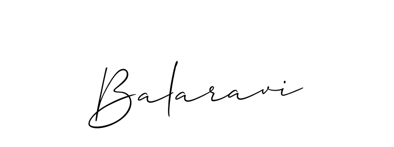 How to make Balaravi signature? Allison_Script is a professional autograph style. Create handwritten signature for Balaravi name. Balaravi signature style 2 images and pictures png