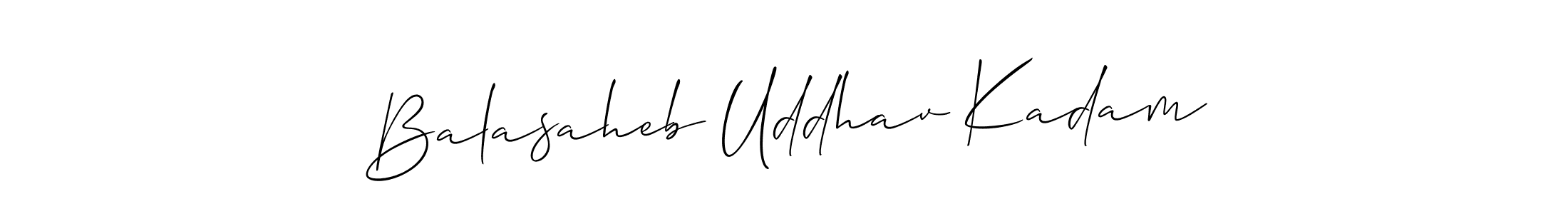 How to make Balasaheb Uddhav Kadam signature? Allison_Script is a professional autograph style. Create handwritten signature for Balasaheb Uddhav Kadam name. Balasaheb Uddhav Kadam signature style 2 images and pictures png