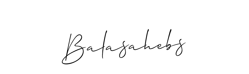 How to Draw Balasahebs signature style? Allison_Script is a latest design signature styles for name Balasahebs. Balasahebs signature style 2 images and pictures png