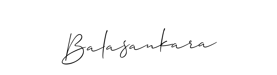 Design your own signature with our free online signature maker. With this signature software, you can create a handwritten (Allison_Script) signature for name Balasankara. Balasankara signature style 2 images and pictures png