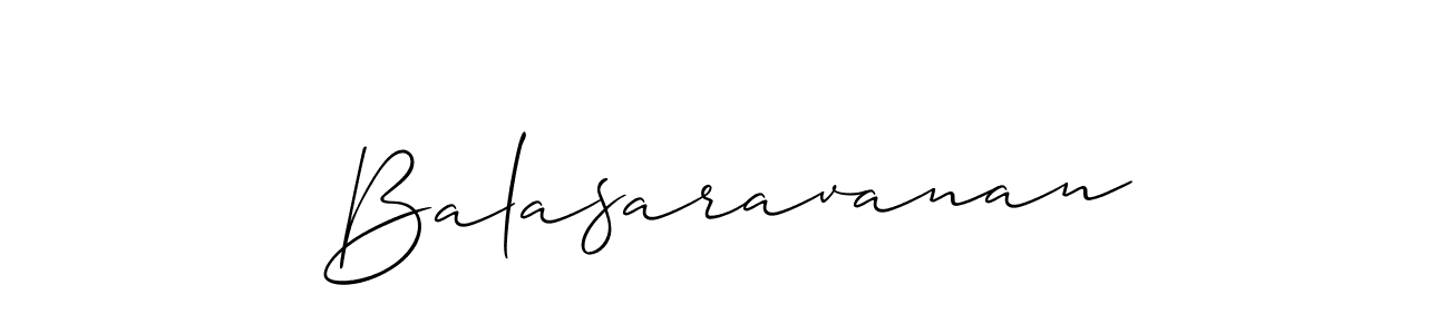 Create a beautiful signature design for name Balasaravanan. With this signature (Allison_Script) fonts, you can make a handwritten signature for free. Balasaravanan signature style 2 images and pictures png