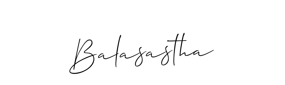 The best way (Allison_Script) to make a short signature is to pick only two or three words in your name. The name Balasastha include a total of six letters. For converting this name. Balasastha signature style 2 images and pictures png