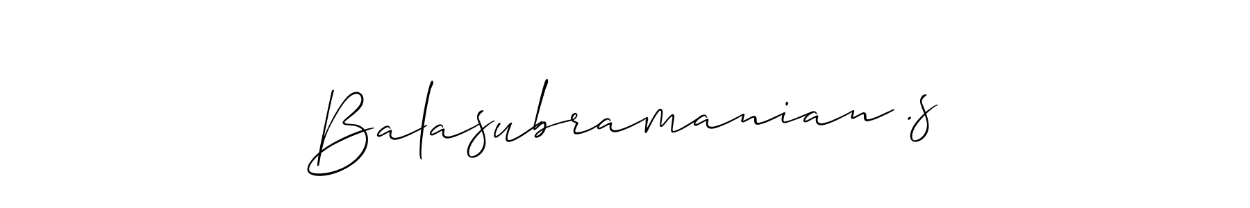 Balasubramanian .s stylish signature style. Best Handwritten Sign (Allison_Script) for my name. Handwritten Signature Collection Ideas for my name Balasubramanian .s. Balasubramanian .s signature style 2 images and pictures png