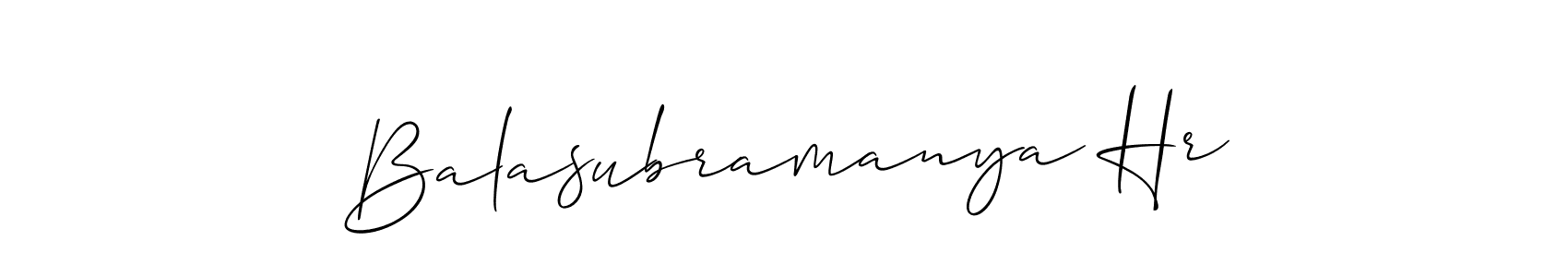 Balasubramanya Hr stylish signature style. Best Handwritten Sign (Allison_Script) for my name. Handwritten Signature Collection Ideas for my name Balasubramanya Hr. Balasubramanya Hr signature style 2 images and pictures png