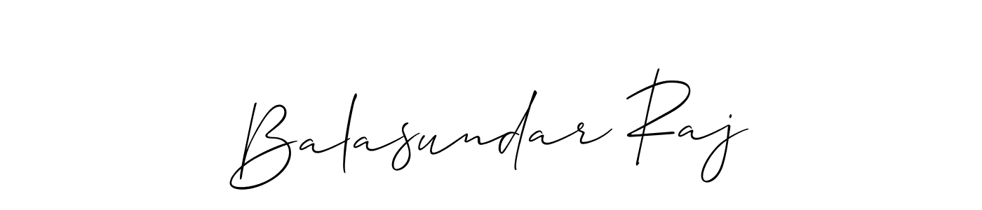 Balasundar Raj stylish signature style. Best Handwritten Sign (Allison_Script) for my name. Handwritten Signature Collection Ideas for my name Balasundar Raj. Balasundar Raj signature style 2 images and pictures png